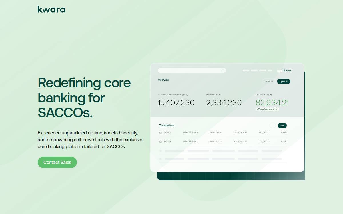 Kwara website preview