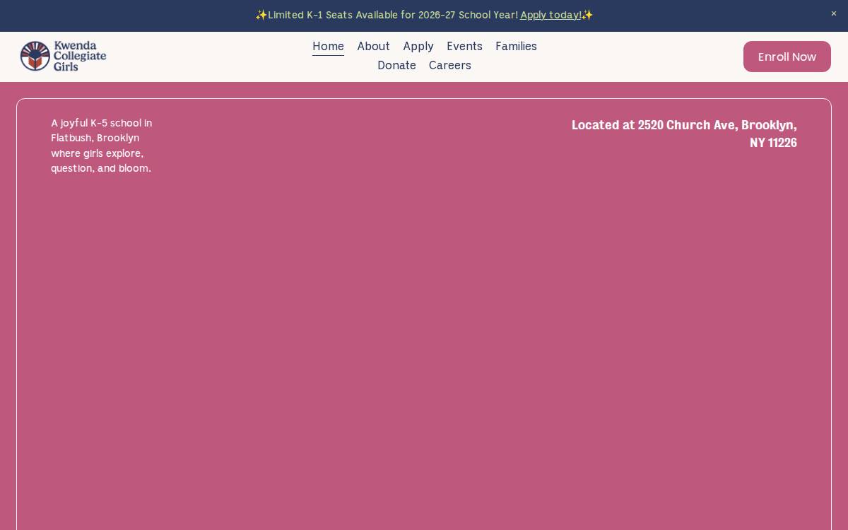 Kwendaschools website preview