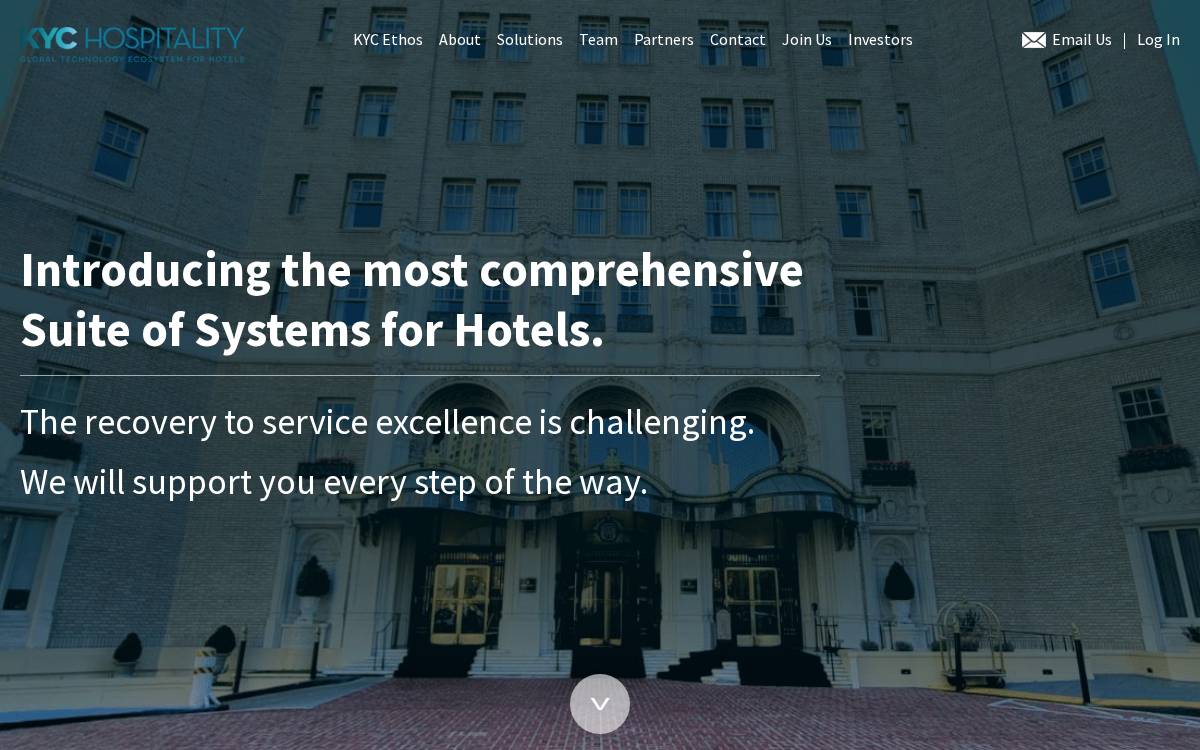 KYC Hospitality website preview