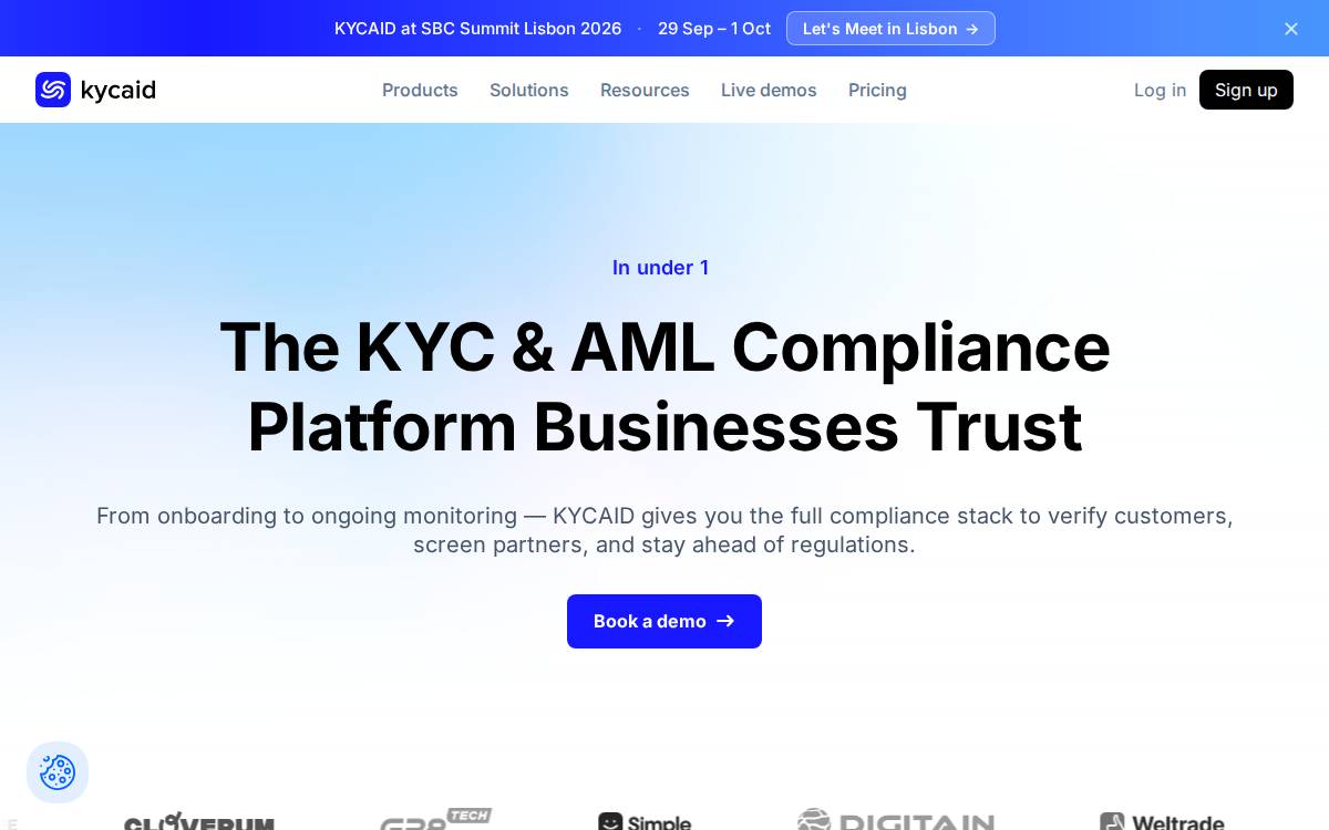 KYCAID website preview