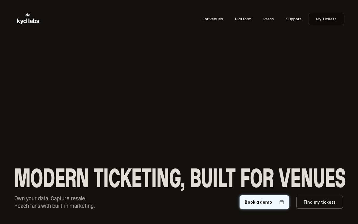KYD Labs website preview