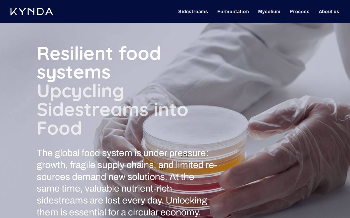 Kynda Biotech website preview