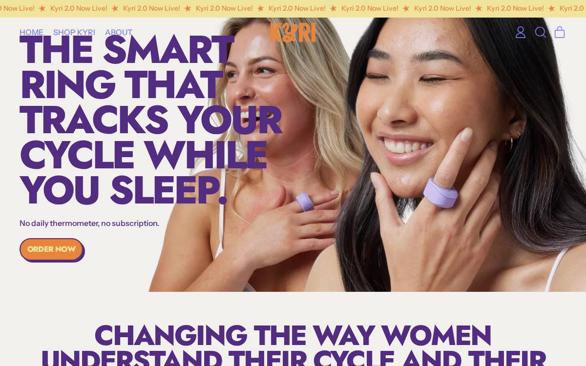 Kyri website preview