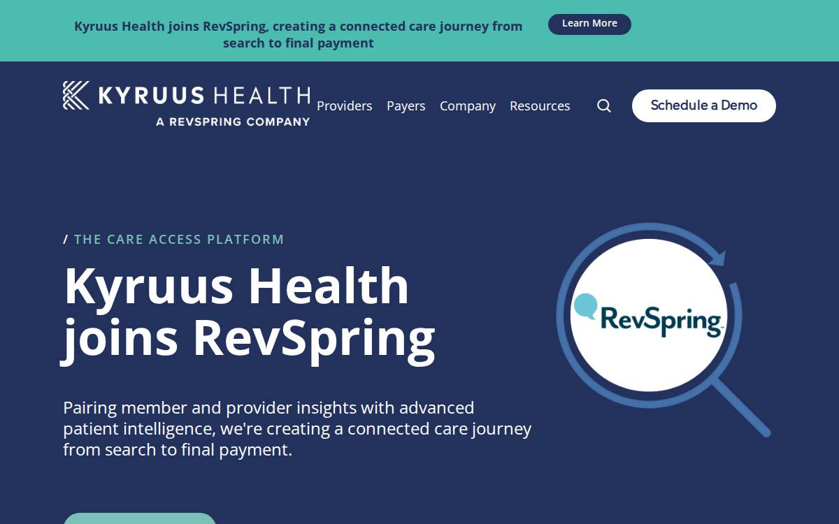 Kyruus website preview