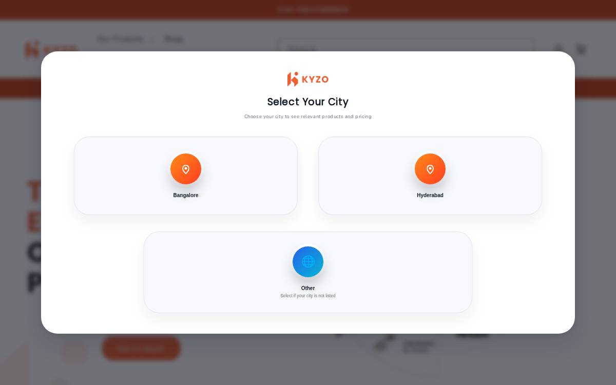 Kyzo website preview