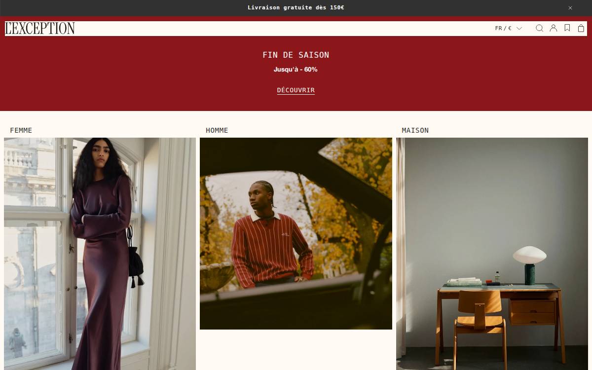 L'Exception website preview