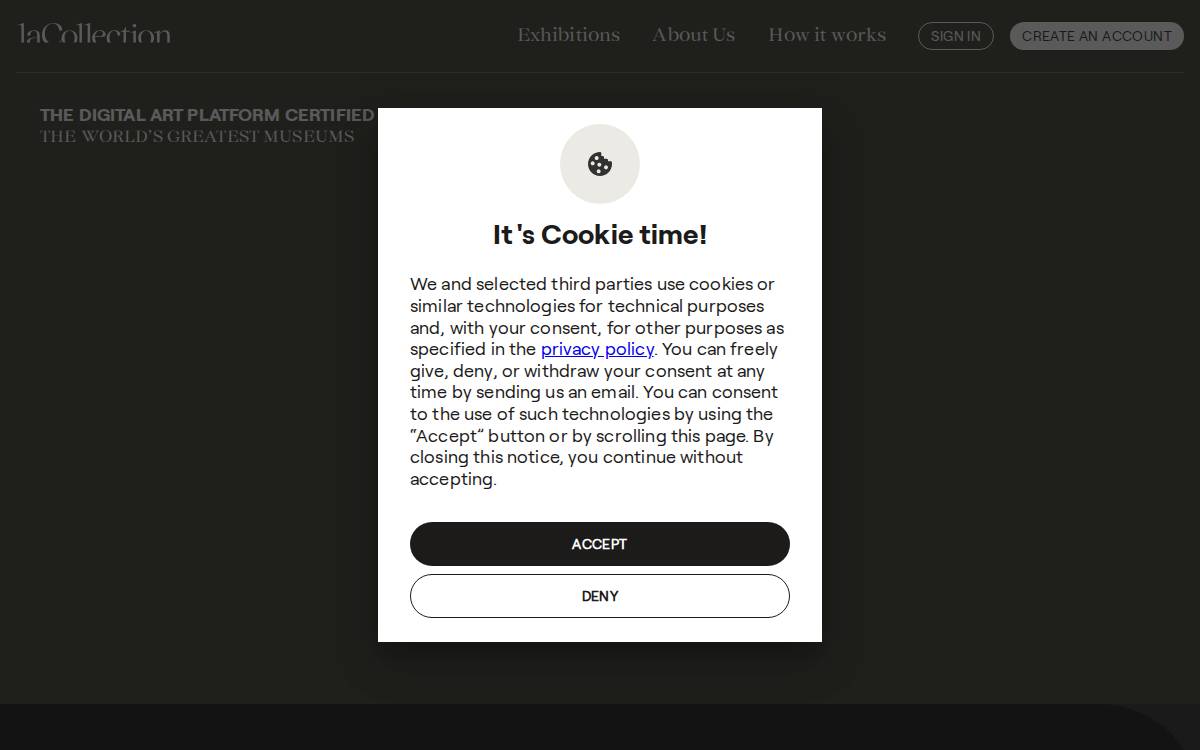 La Collection website preview