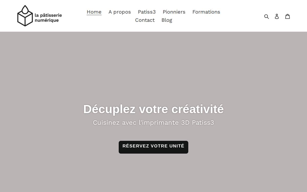 La Pâtisserie Numérique website preview