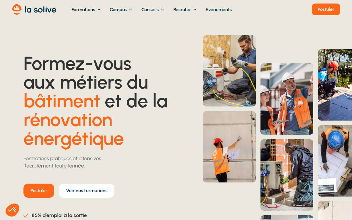 La Solive website preview
