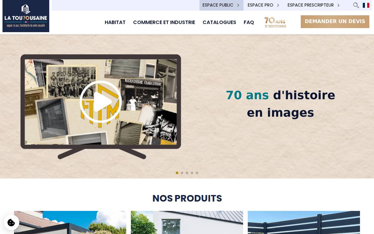 La Toulousaine website preview