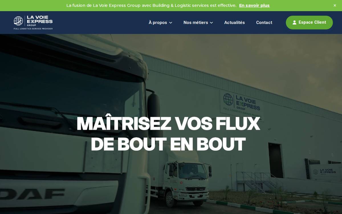 La Voie Express website preview