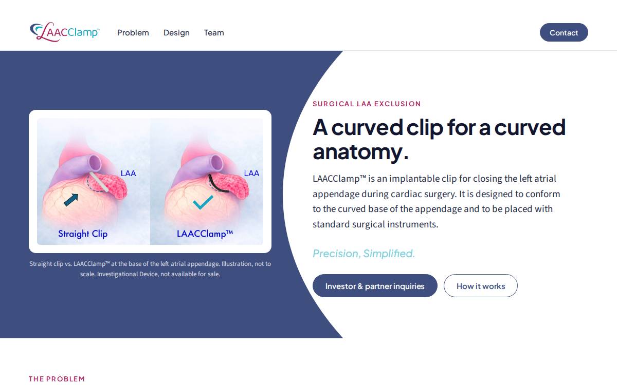 LAACClamp website preview