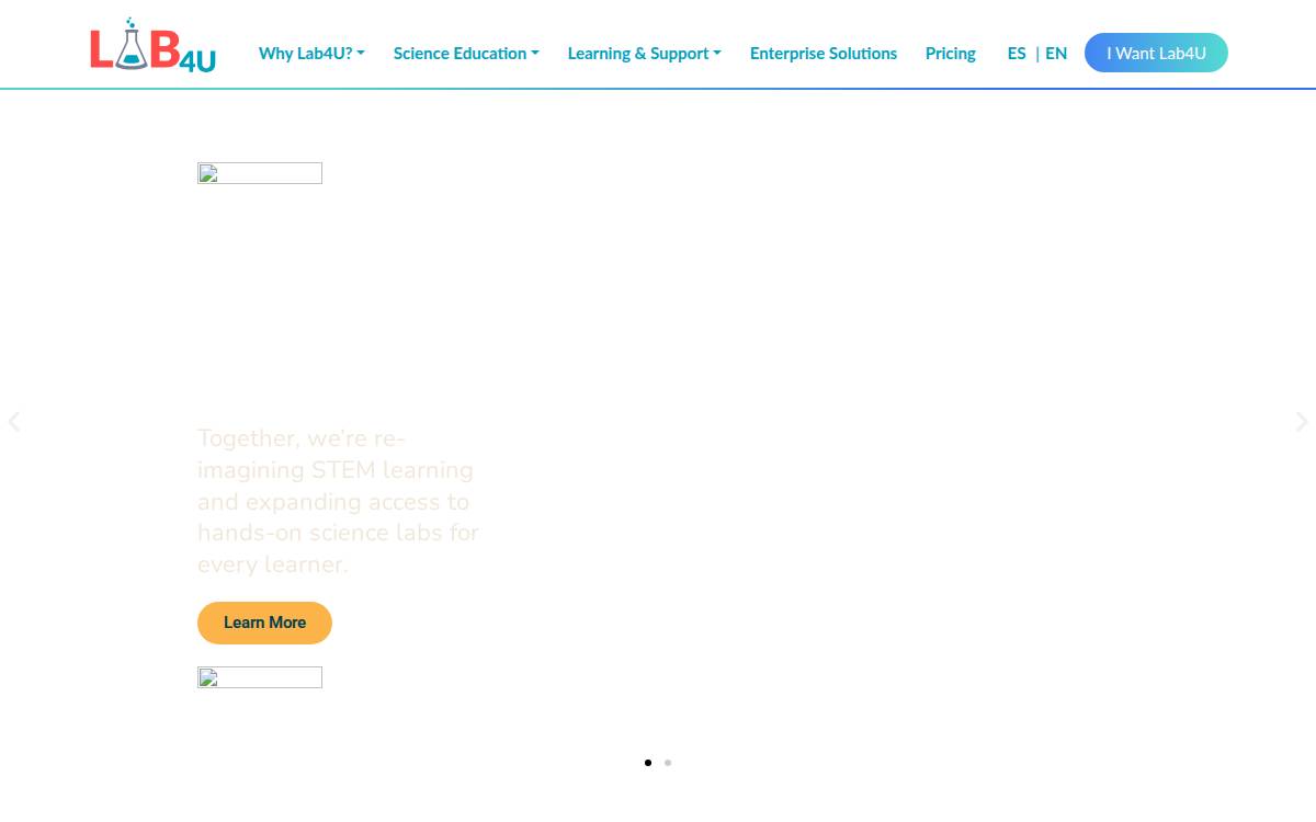 Lab 4U website preview