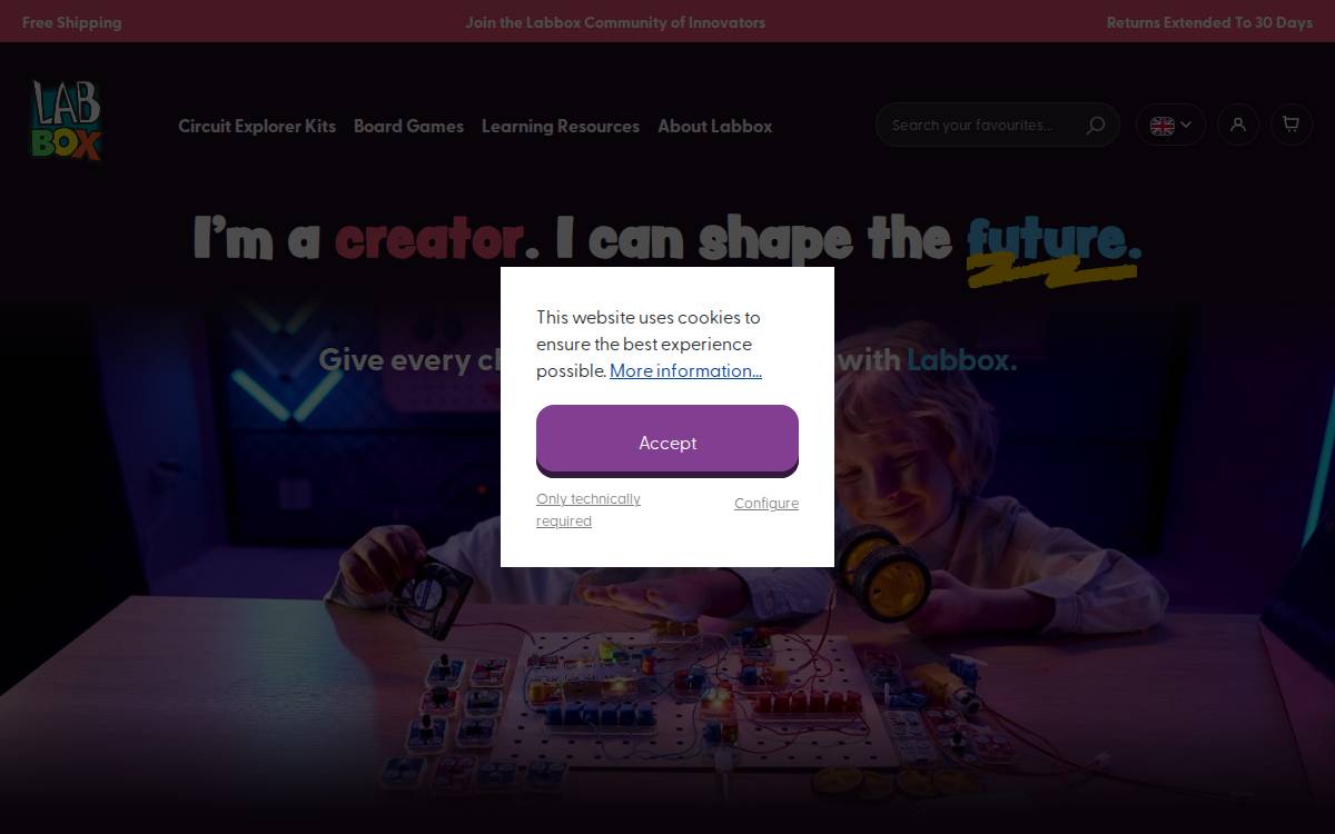 Labbox website preview