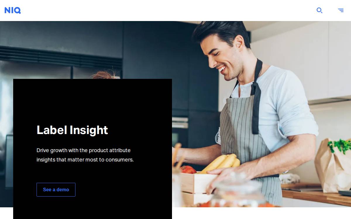 Label insight website preview