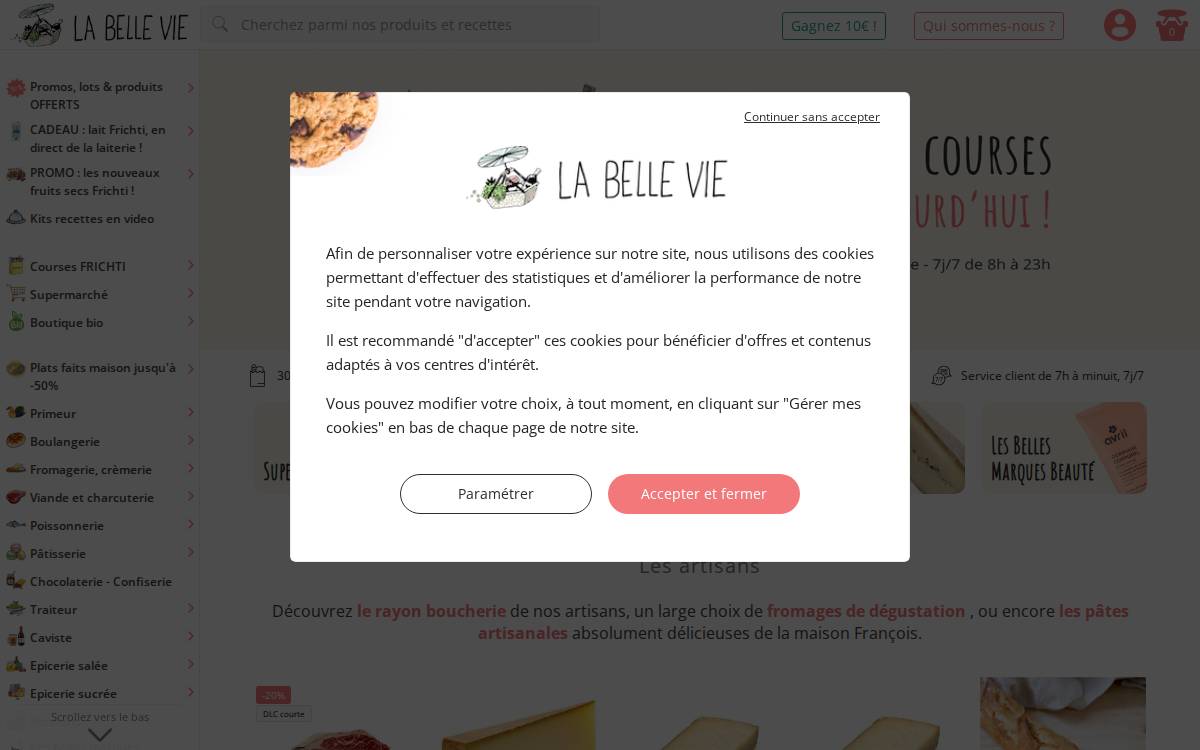 La Belle Vie website preview