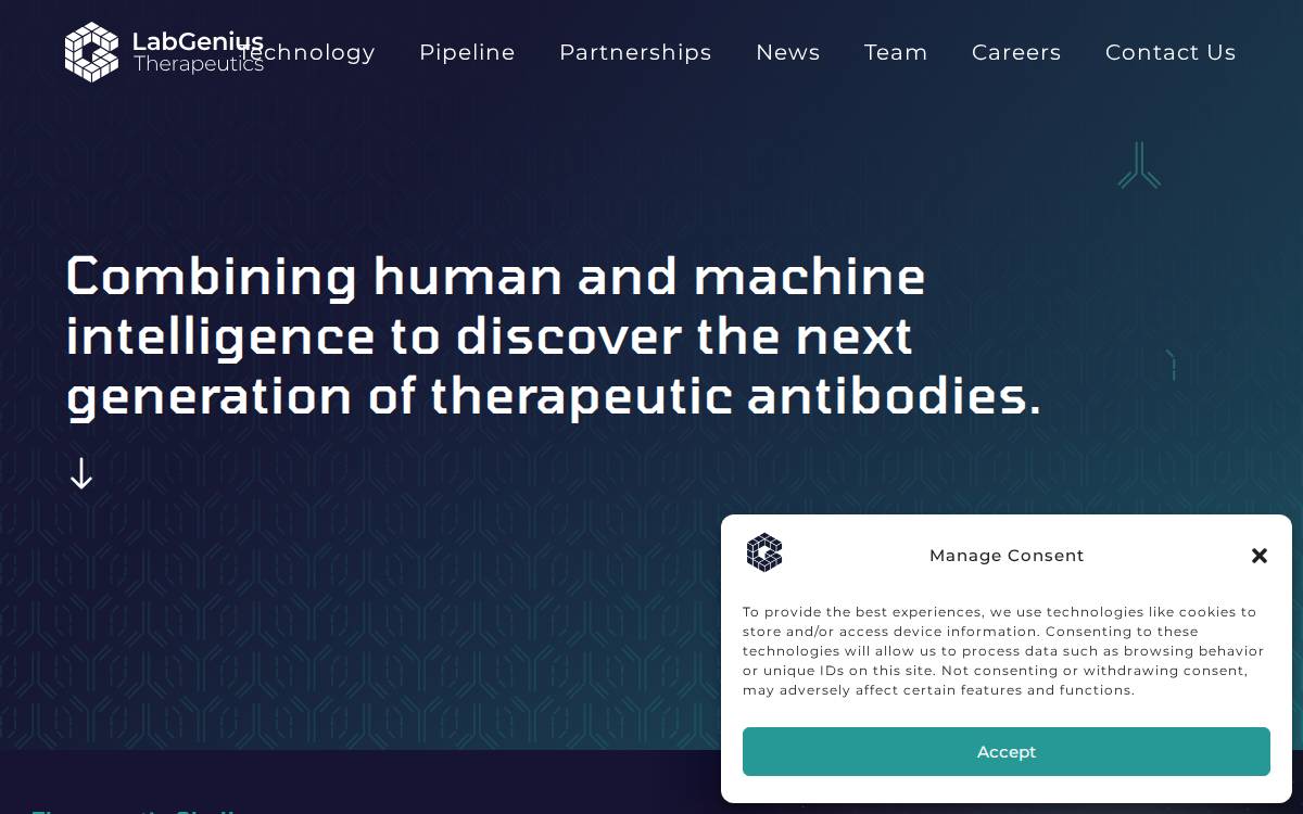 LabGenius website preview