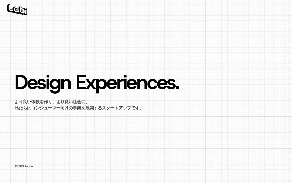 Labi株式会社 website preview