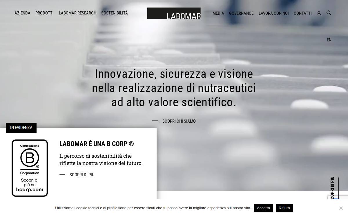 Labomar website preview