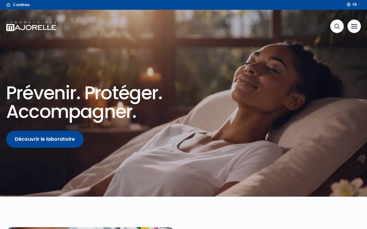 Laboratoires Majorelle website preview