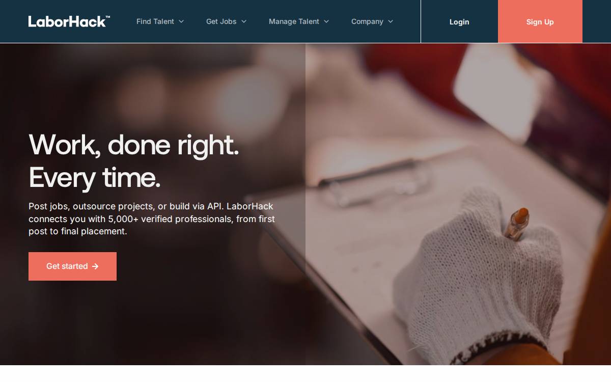 LaborHack website preview