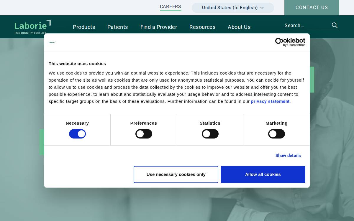 Laborie website preview