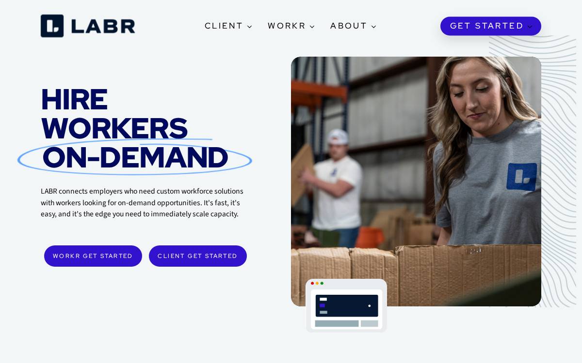 Labr website preview
