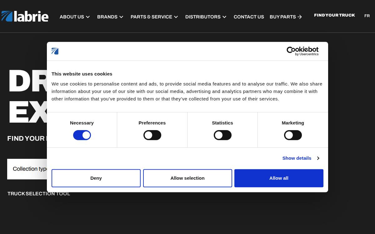 Labrie website preview