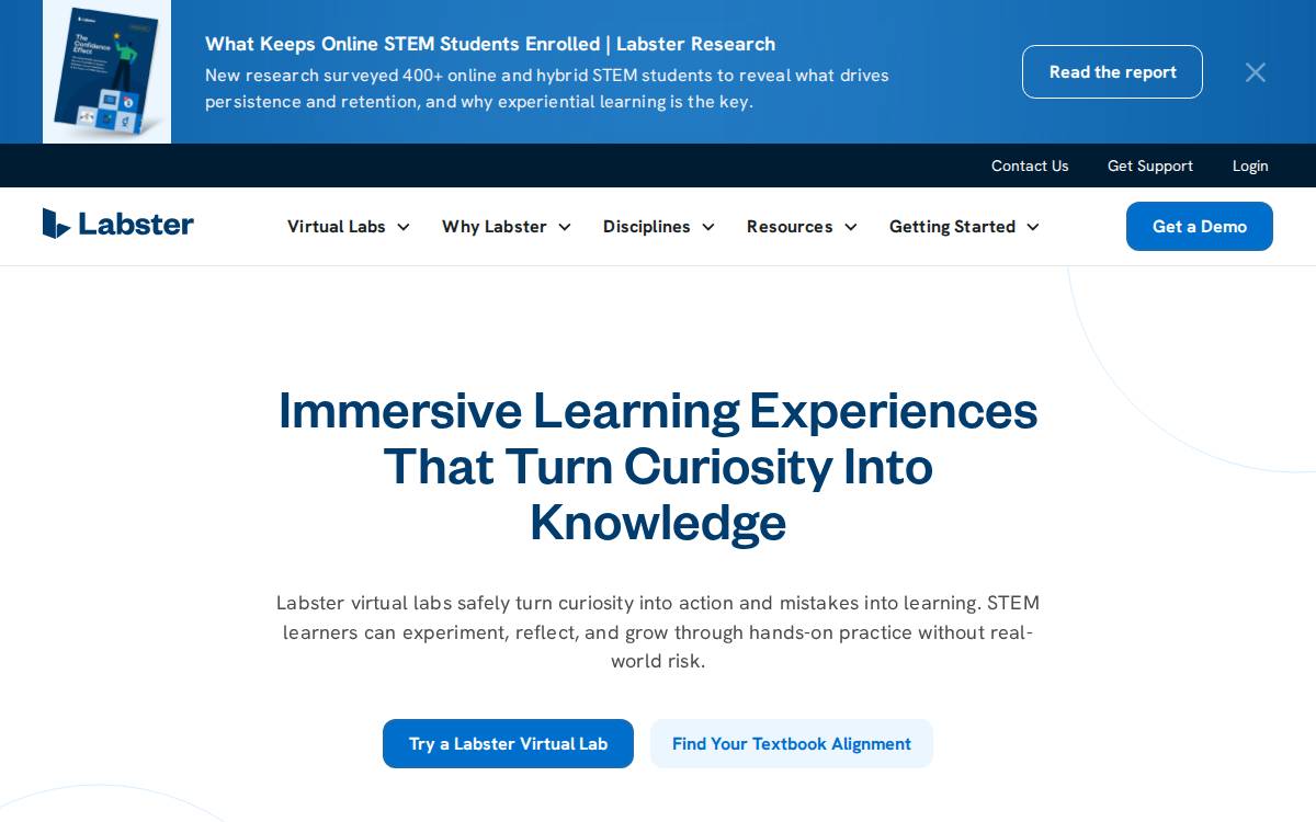 Labster website preview