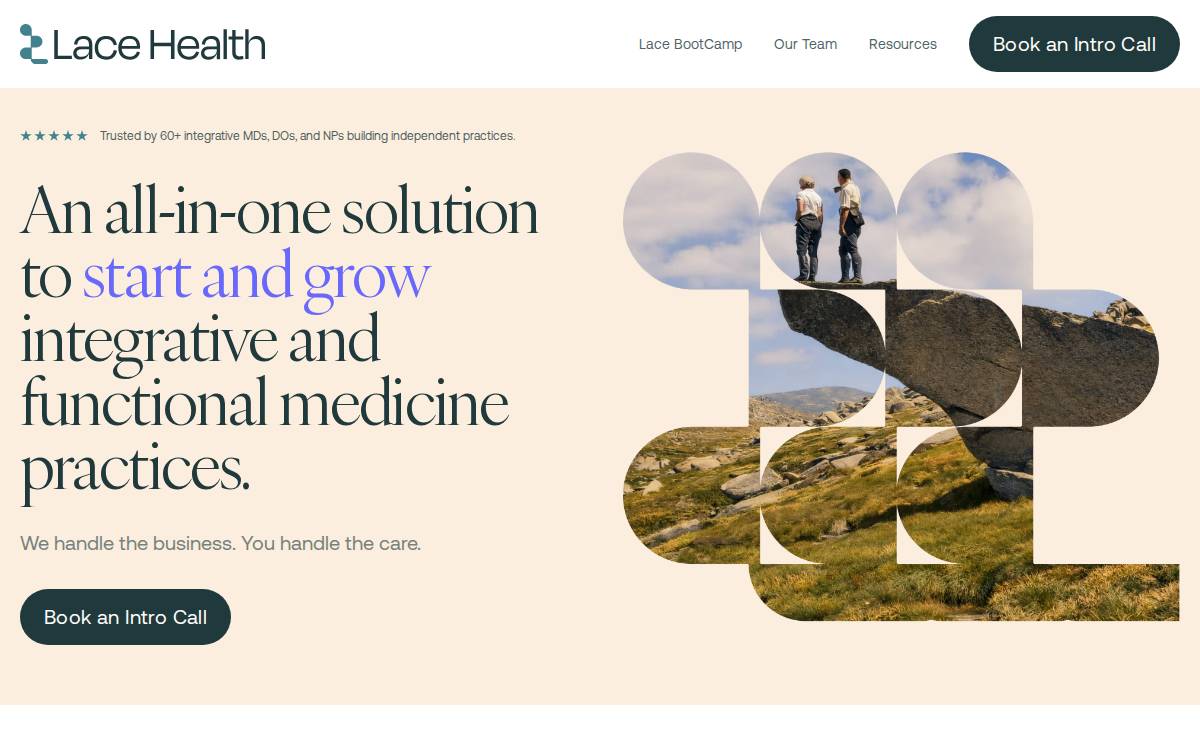 Lace Health website preview