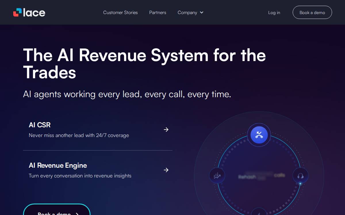 Lace website preview