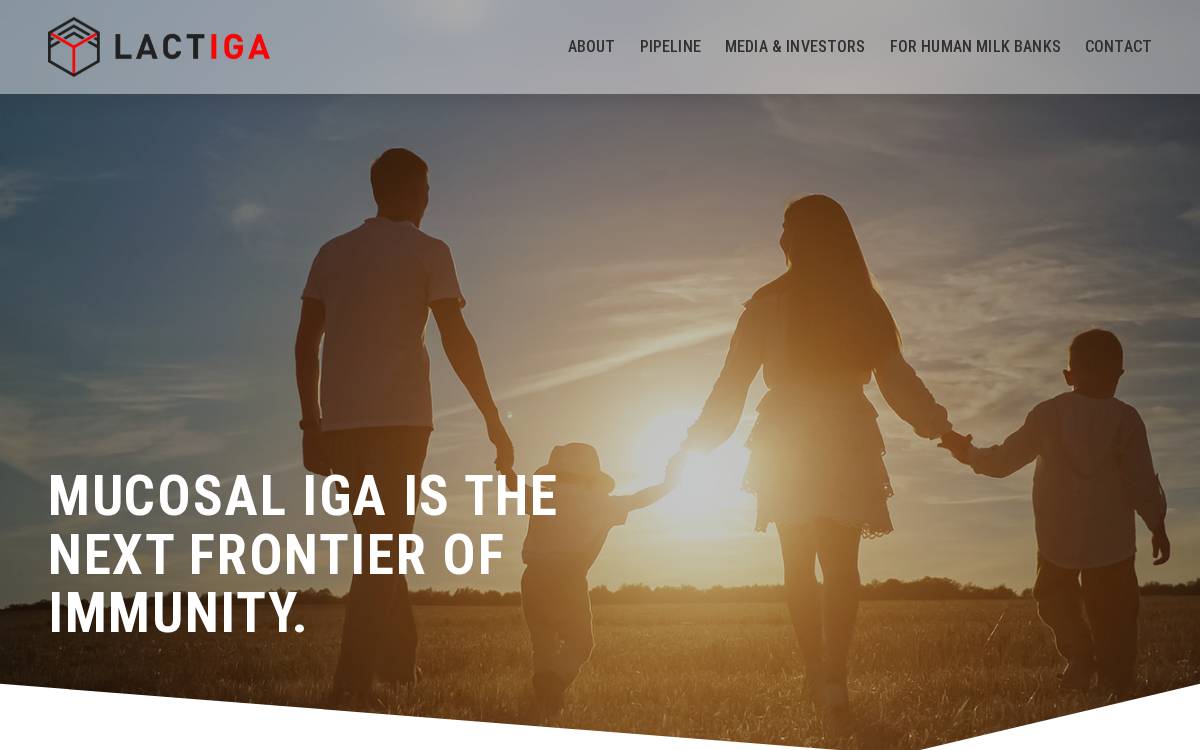 Lactiga website preview