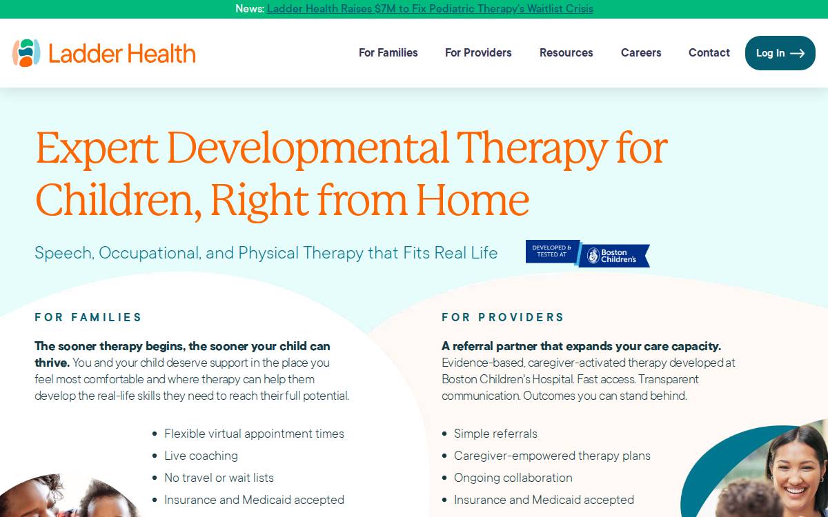 Ladder Health website preview