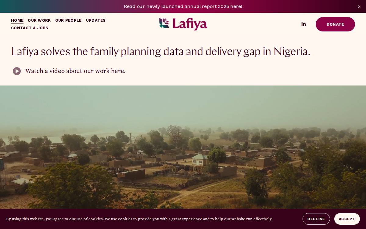 Lafiya website preview
