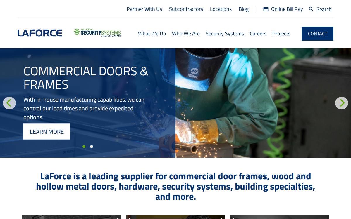 Laforceinc website preview