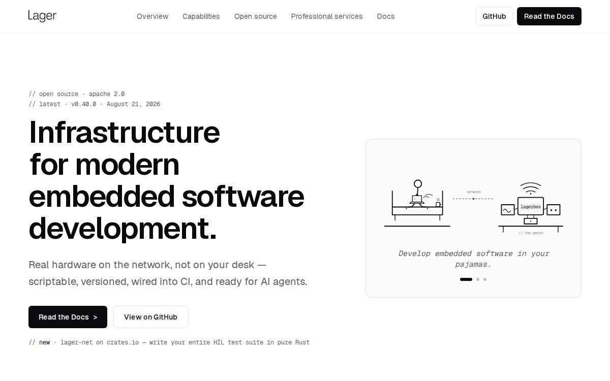 Lagerdata website preview