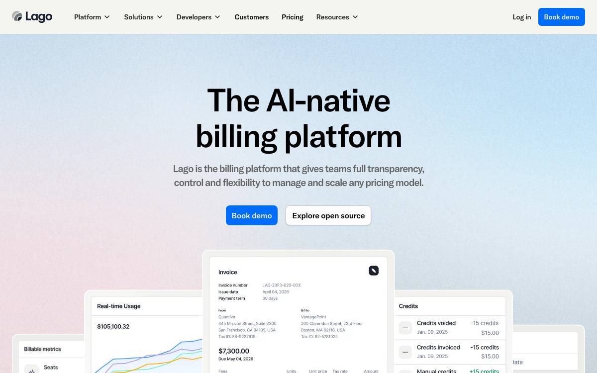 Lago website preview