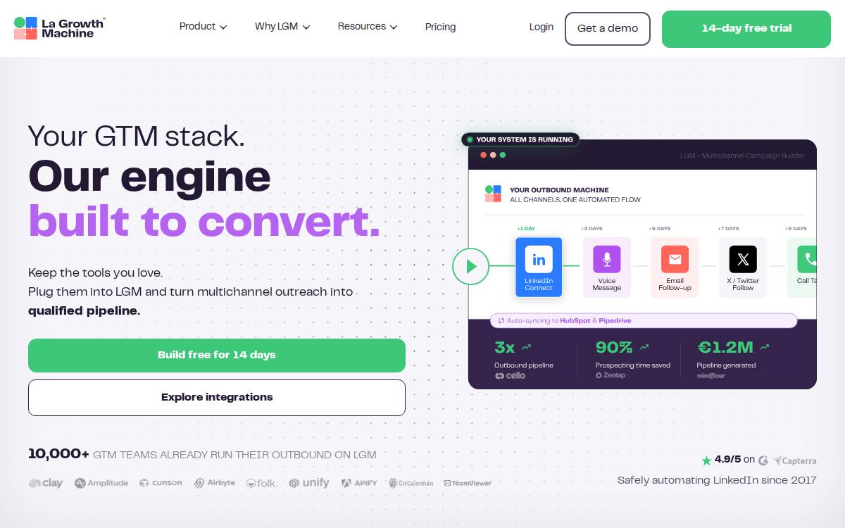 Lagrowthmachine website preview