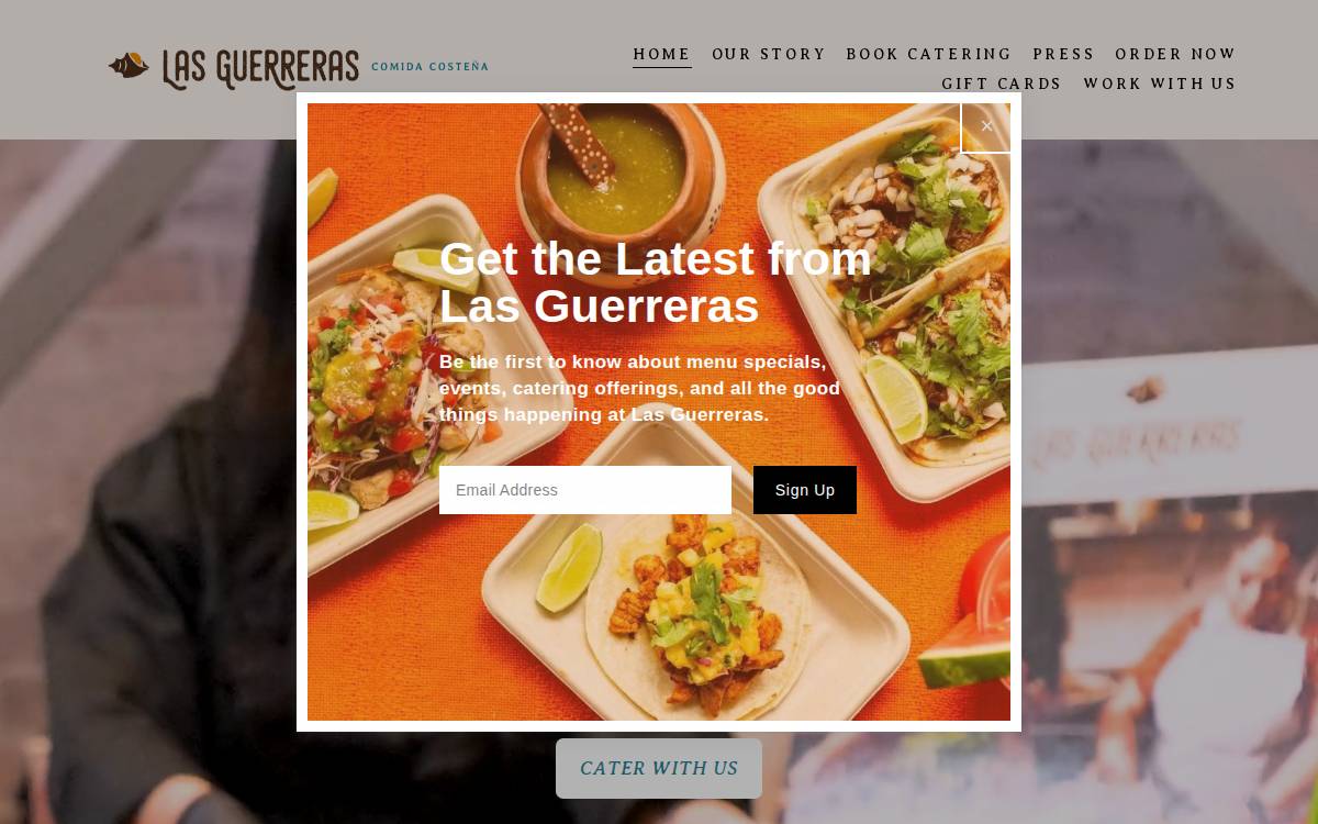 Laguerreraskitchen website preview