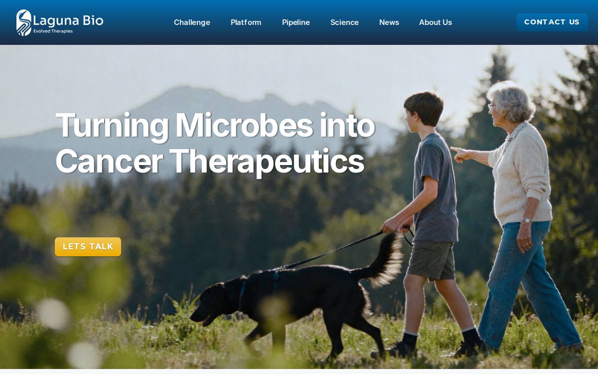 Laguna Biosciences Website website preview