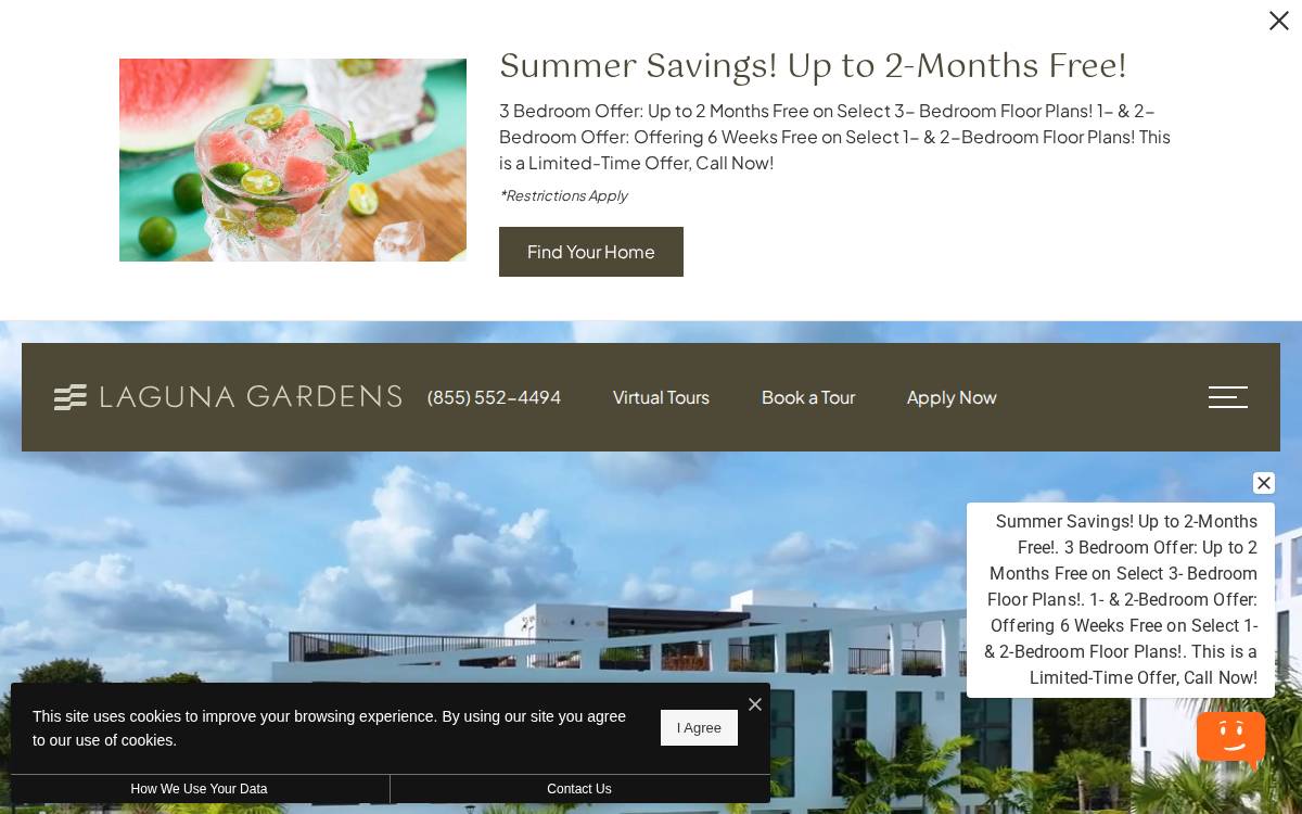 Laguna Gardens website preview