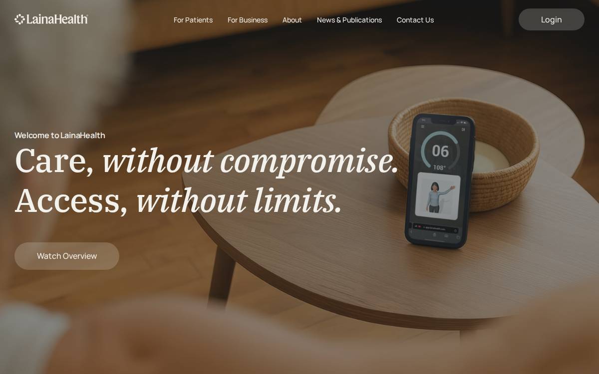 LainaHealth website preview