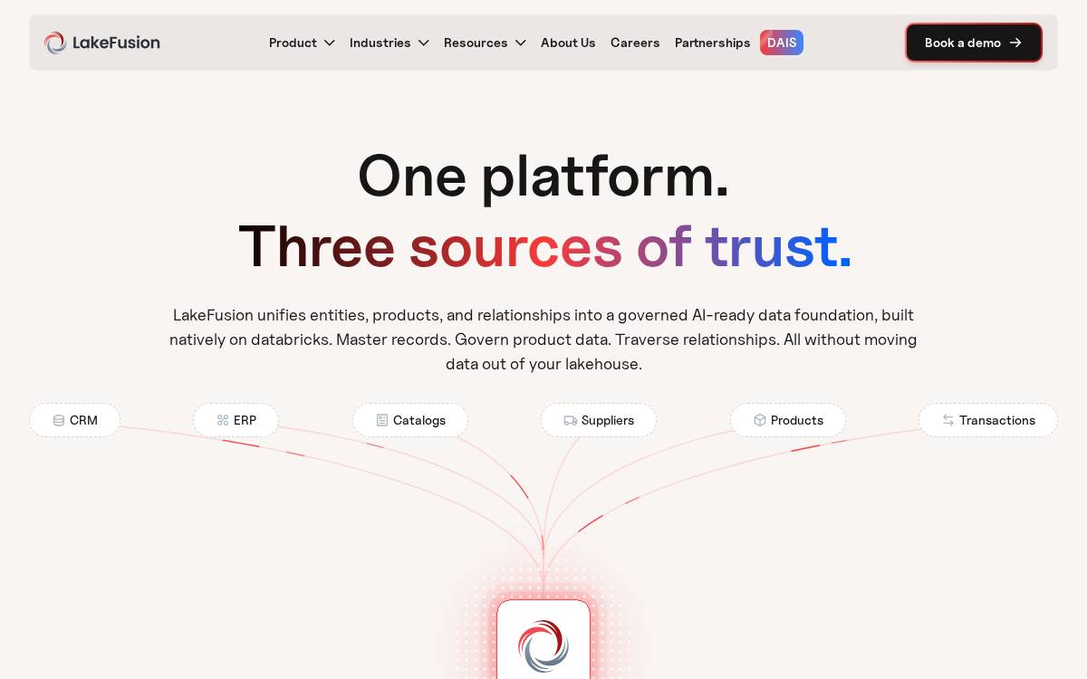 LakeFusion website preview