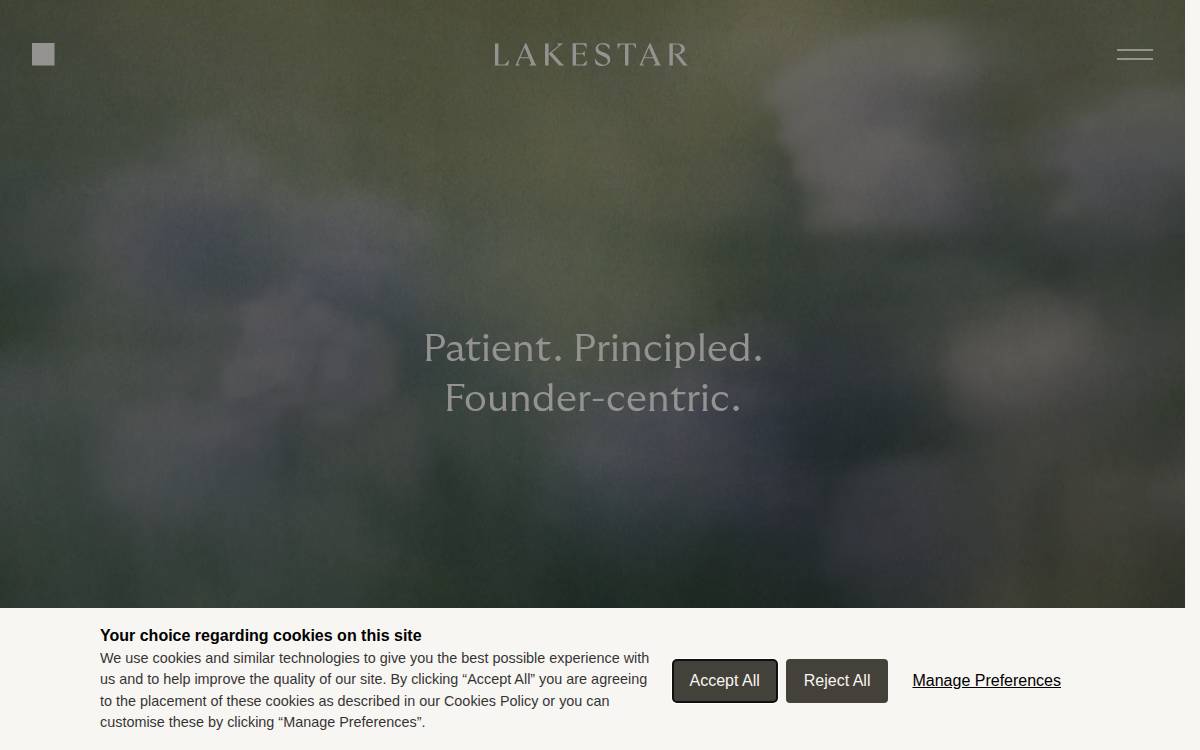 Lakestar website preview