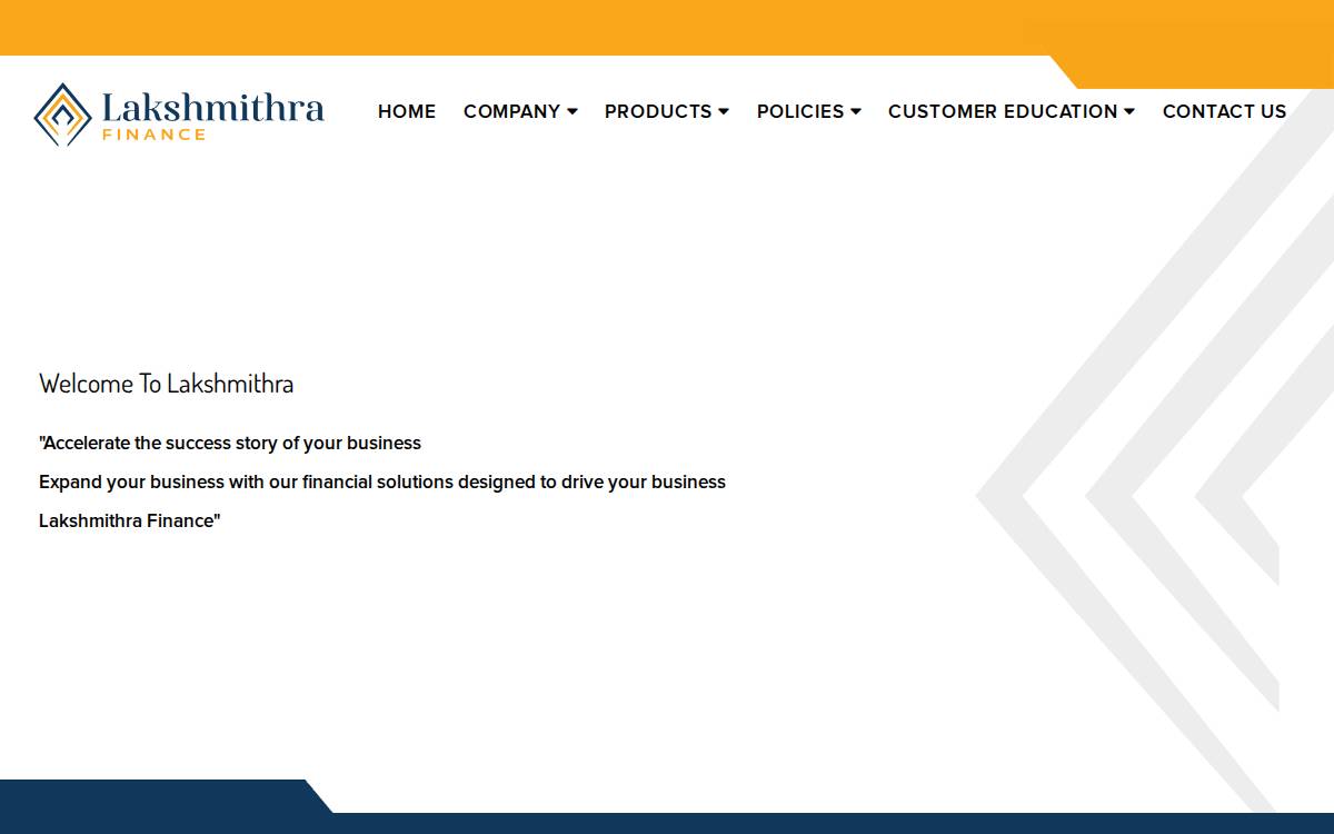 Lakshmithra Finance website preview