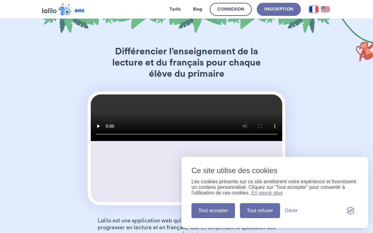 Lalilo website preview