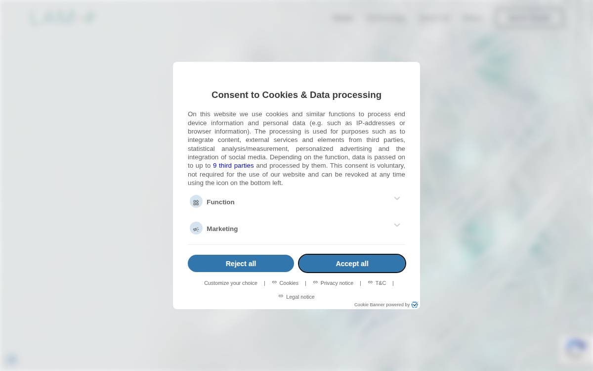 Lam X website preview