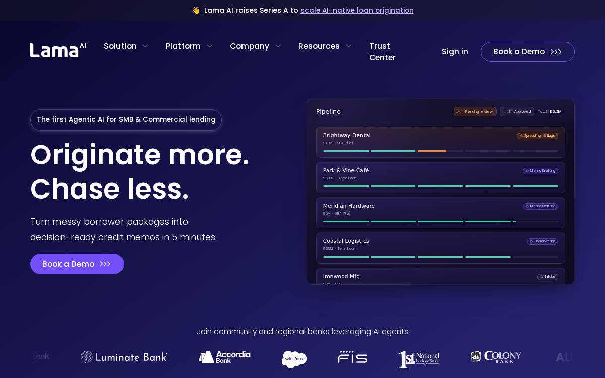 Lama website preview