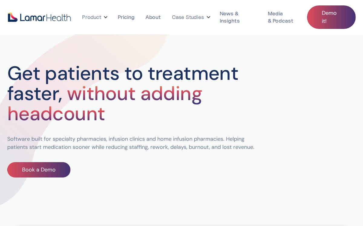 Lamar Health website preview
