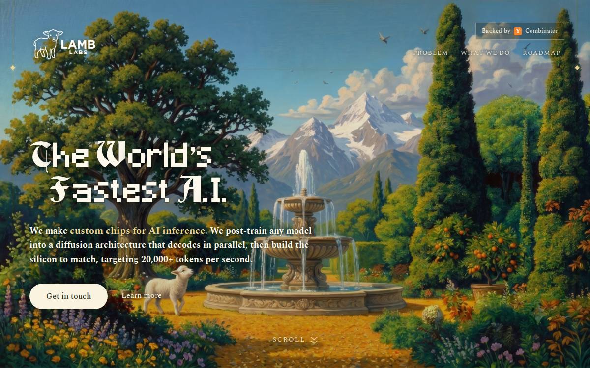 Lamb Labs website preview